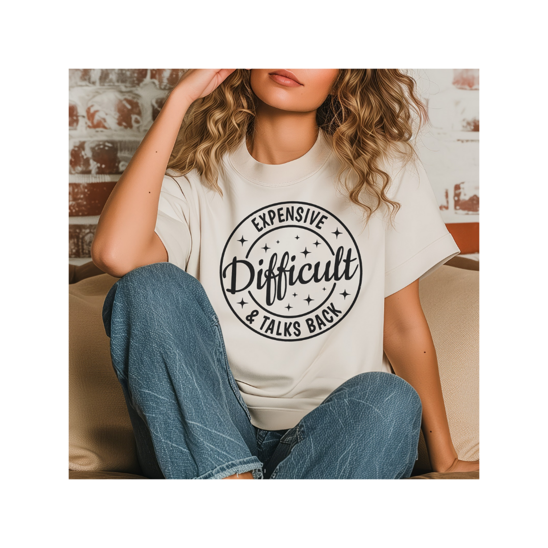 Single Color Screen Print - Expensive Difficult & Talks Back