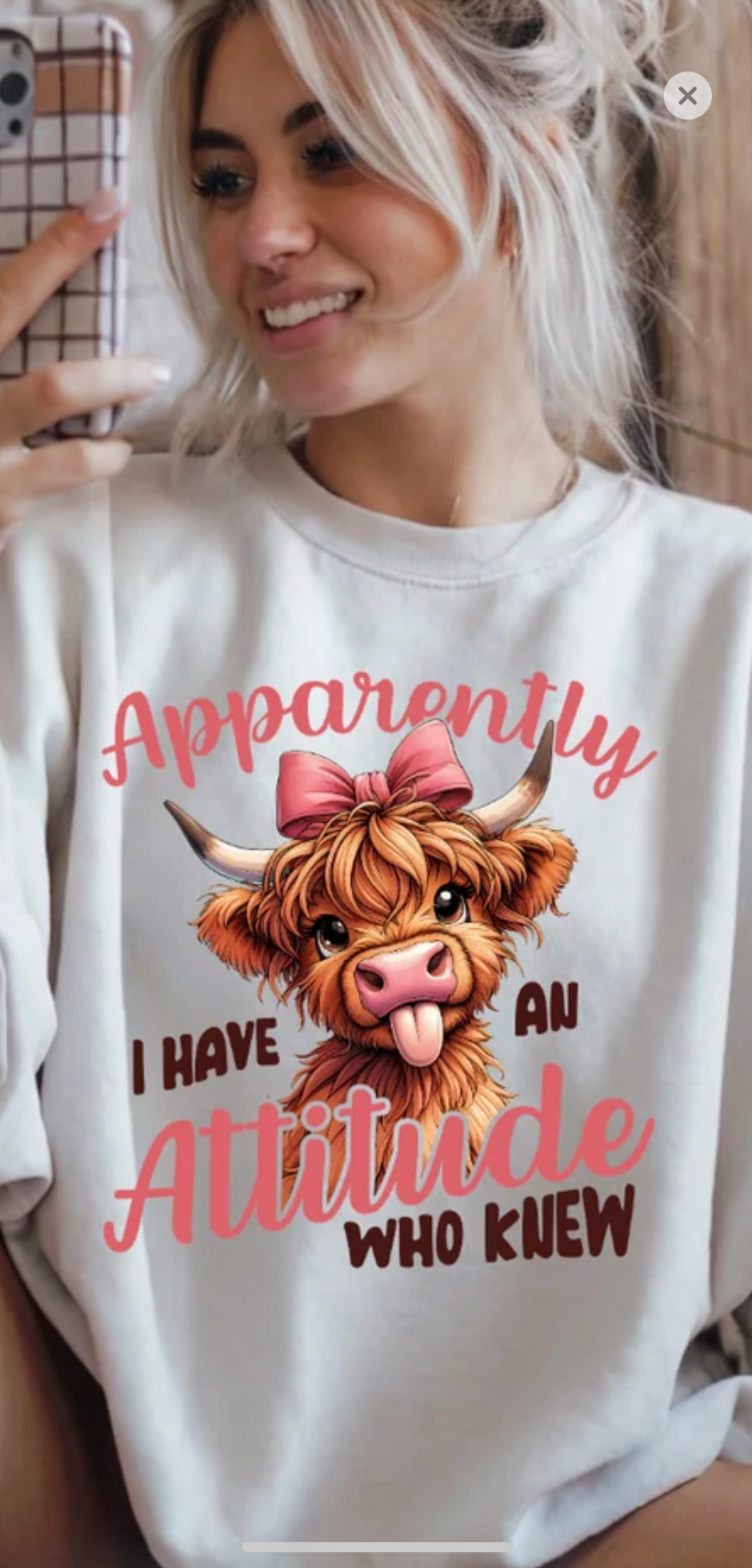 Full Color Screen Print - Apparently I Have an Attitude Who Knew