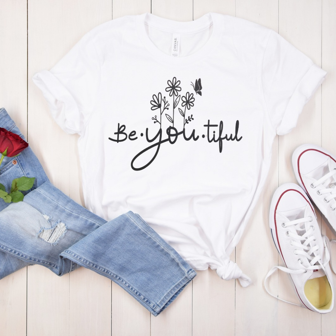 Single Color Screen Print - be.you.tiful