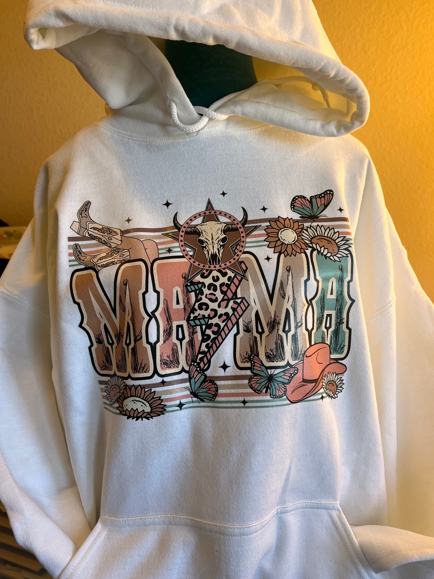 MAMA Western RTS - Size XL Unisex Heavy Blend™ 50/50 Fleece Hoodie
