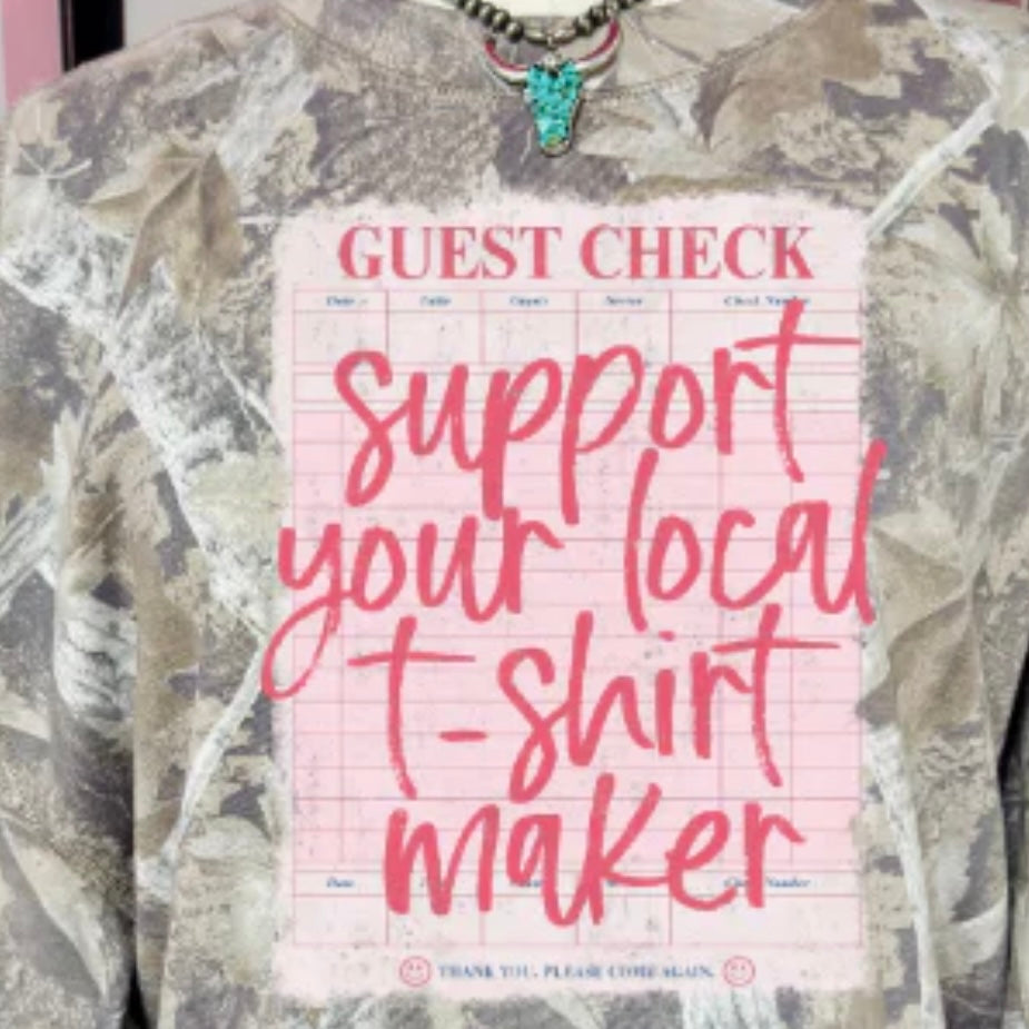 Support your local t-shirt maker - Full Color Screen Print