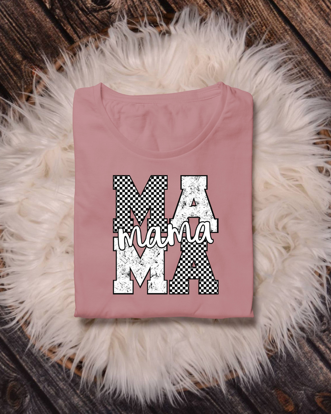 DTF Ready to Press - MAMA Black & White