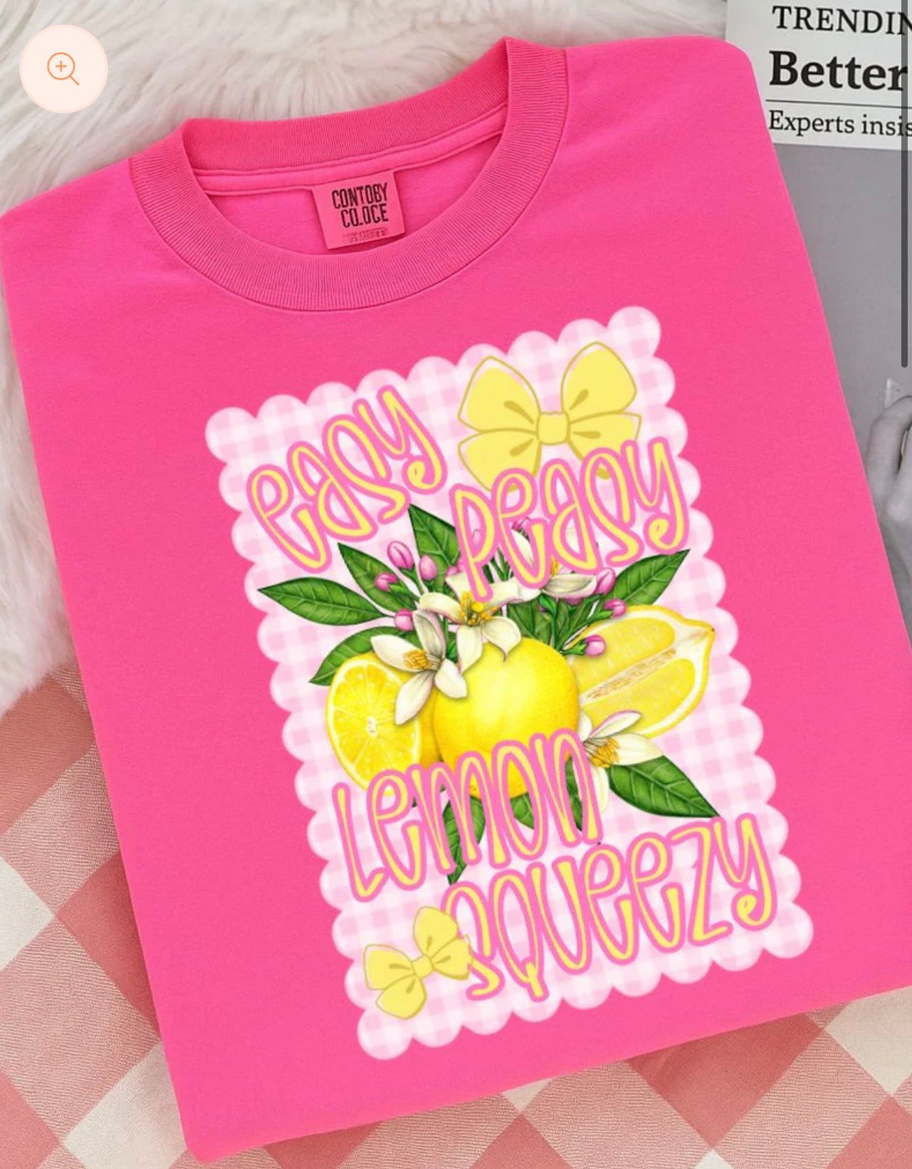 EASY PEASY LEMON SQUEEZY RTS Glitter Clear Film Screen Print