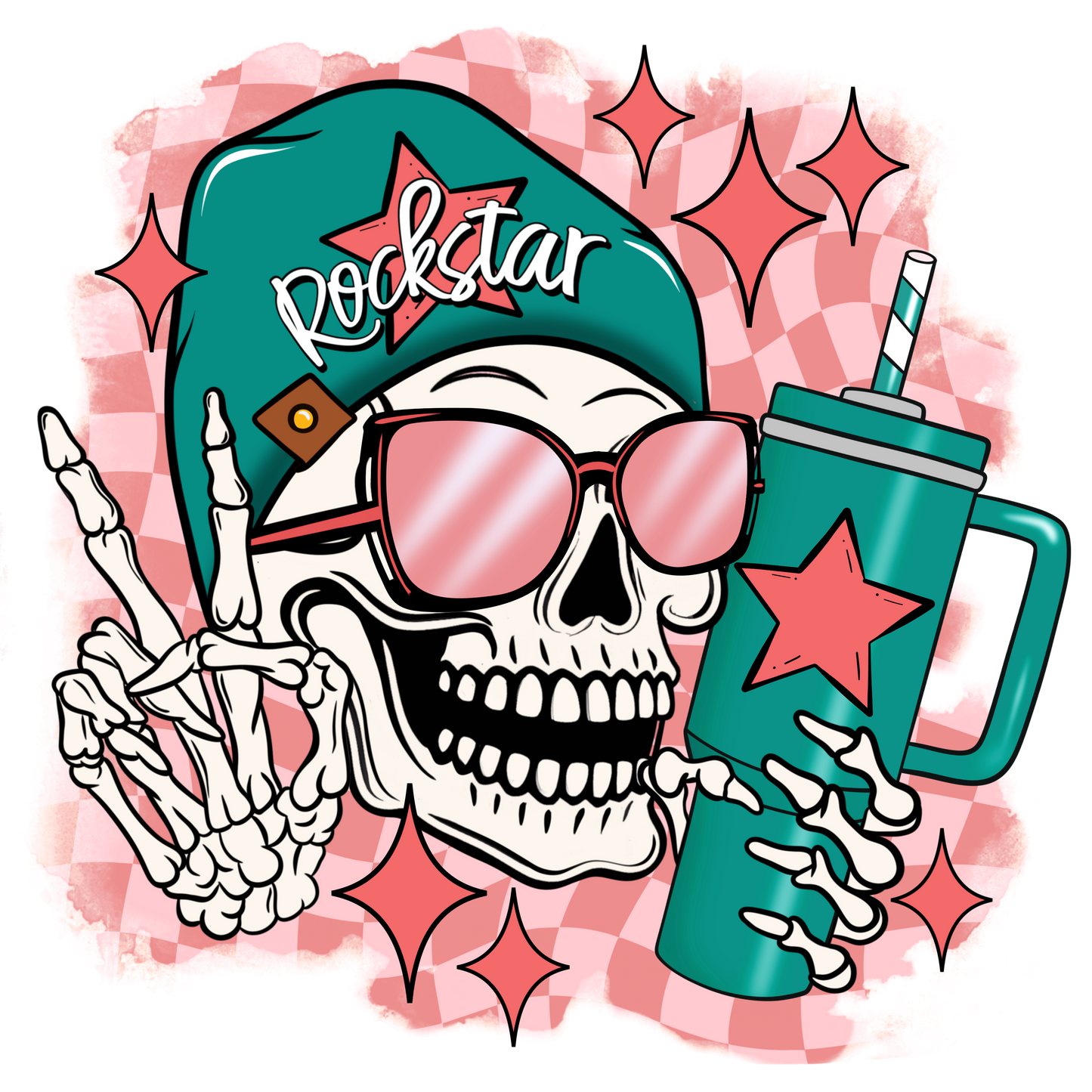 Hoodie - Rockstar (White)