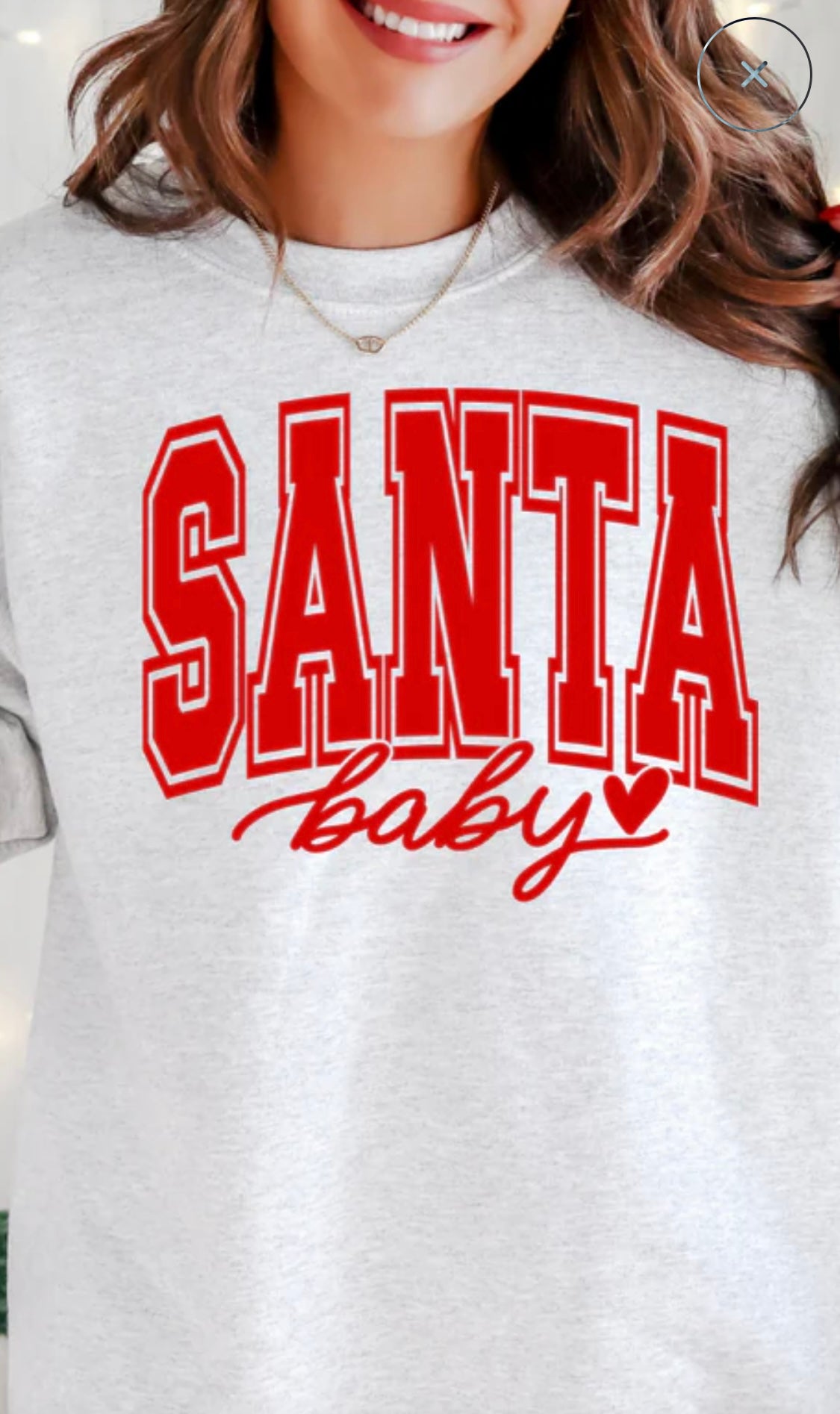 Single Color Screen Print - Santa Baby