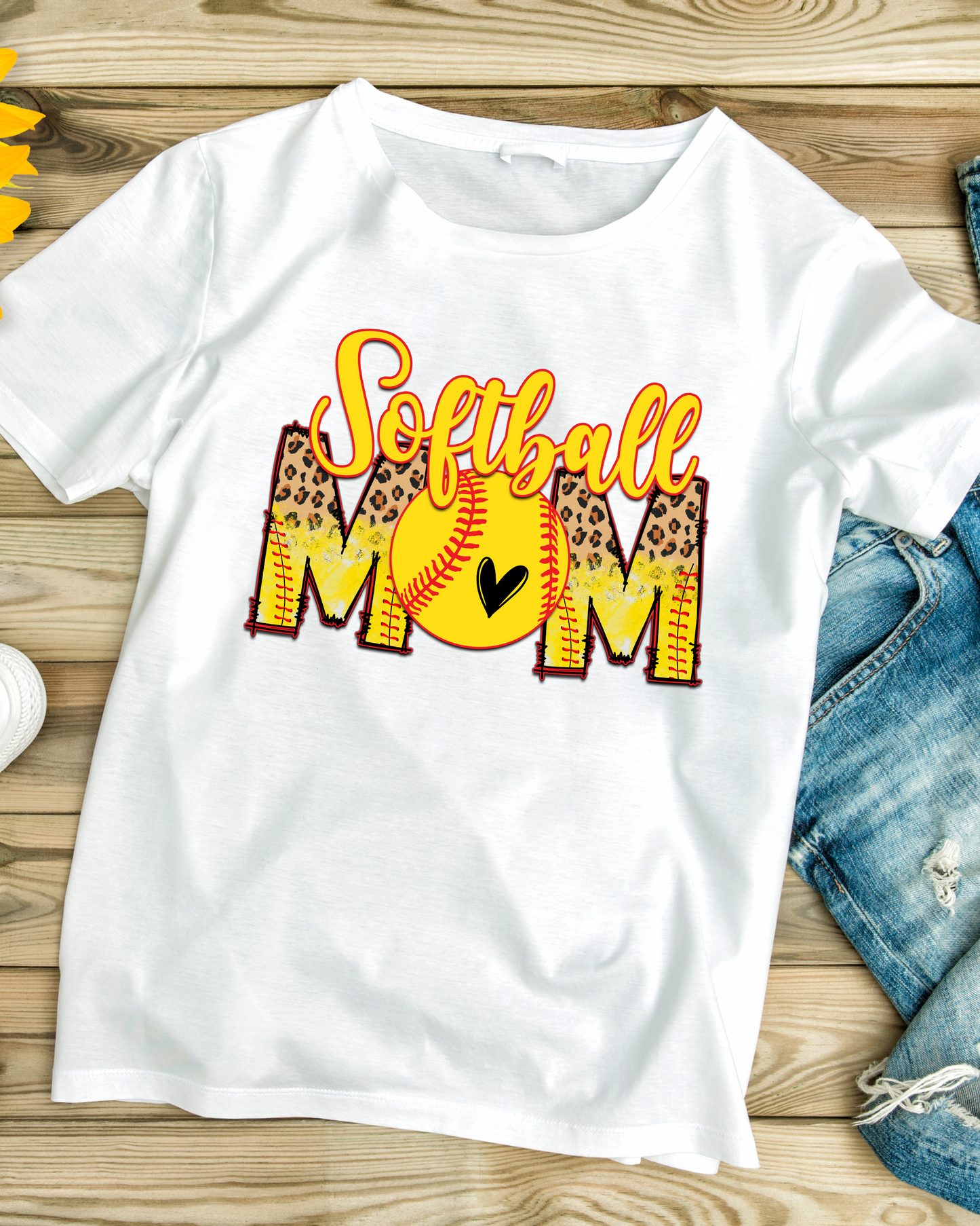 DTF Ready to Press - Softball Mom