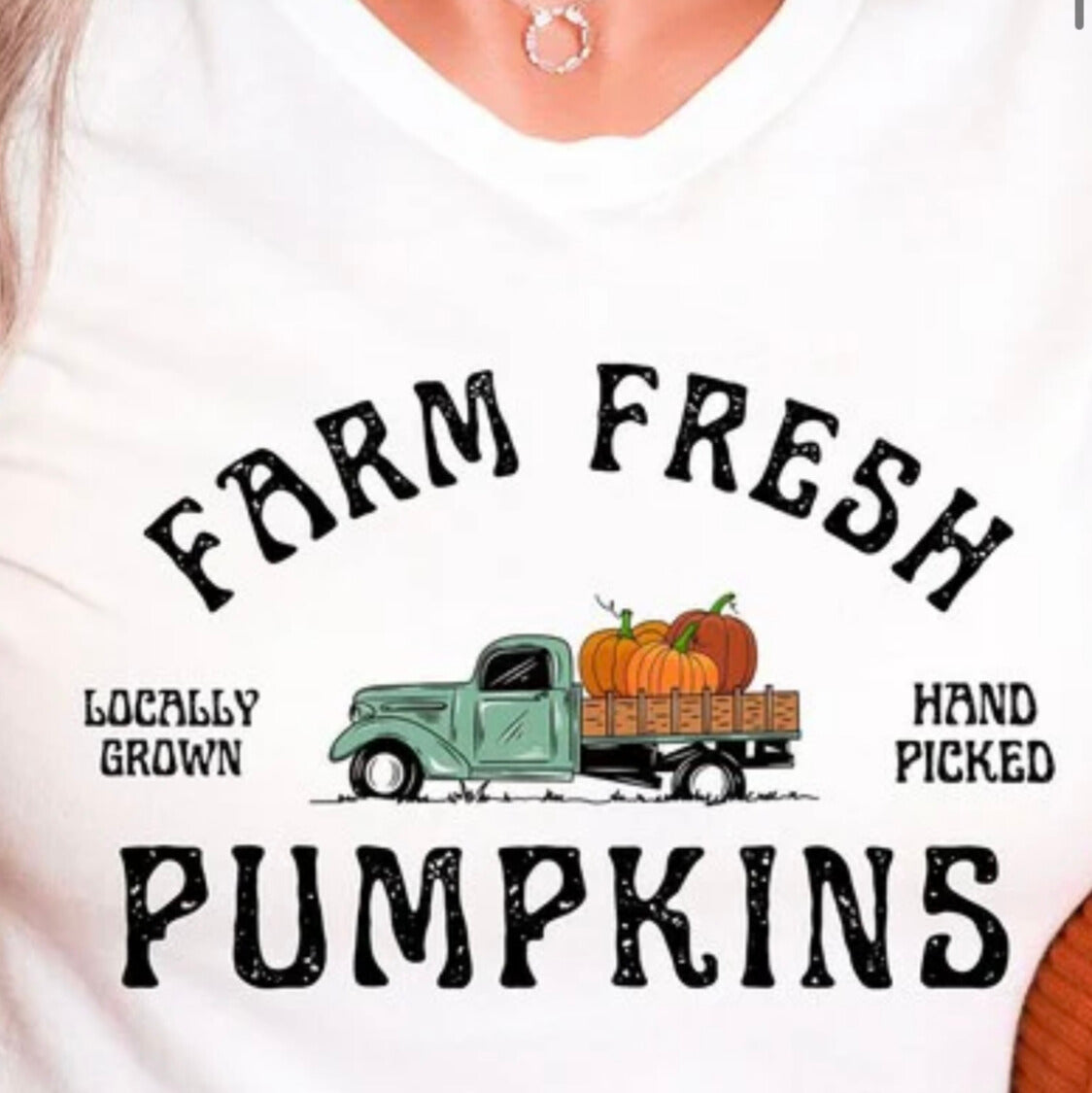 Full Color Screen Print - Farm Fresh Pumpkins