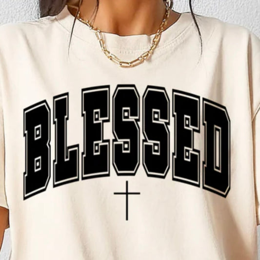 Single Color Screen Print - BLESSED