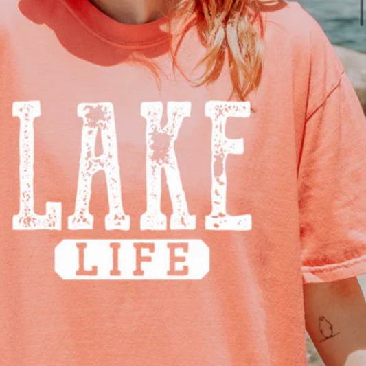 Single Color Screen Print - Lake Life