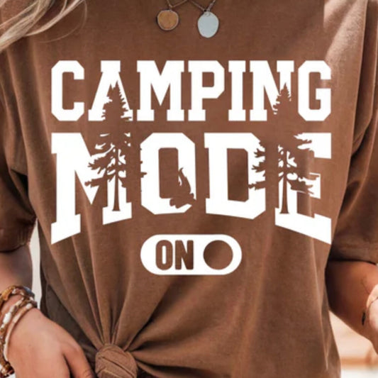Single Color Screen Print- Camping Mode