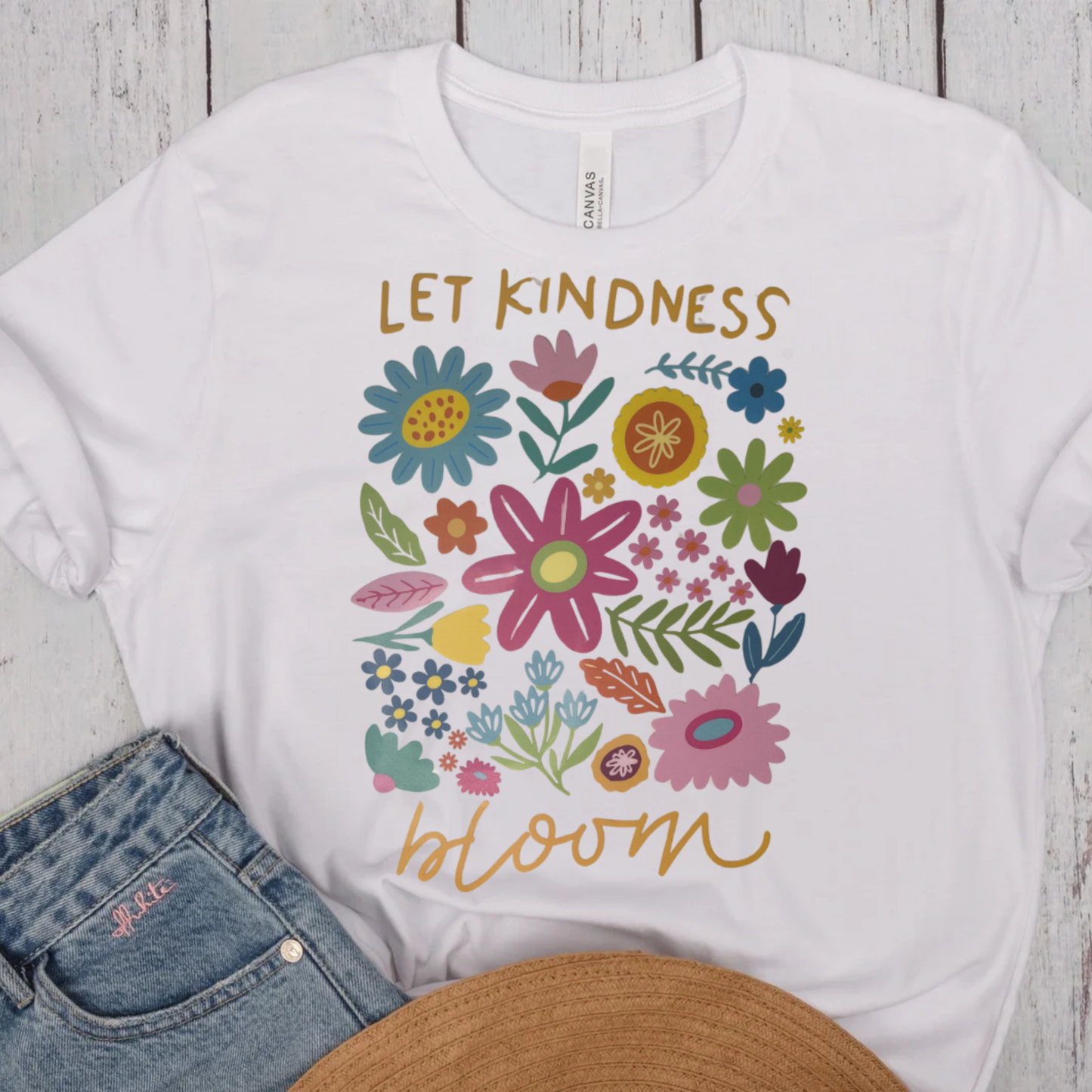 Full Color Screen Print - Let Kindness Bloom