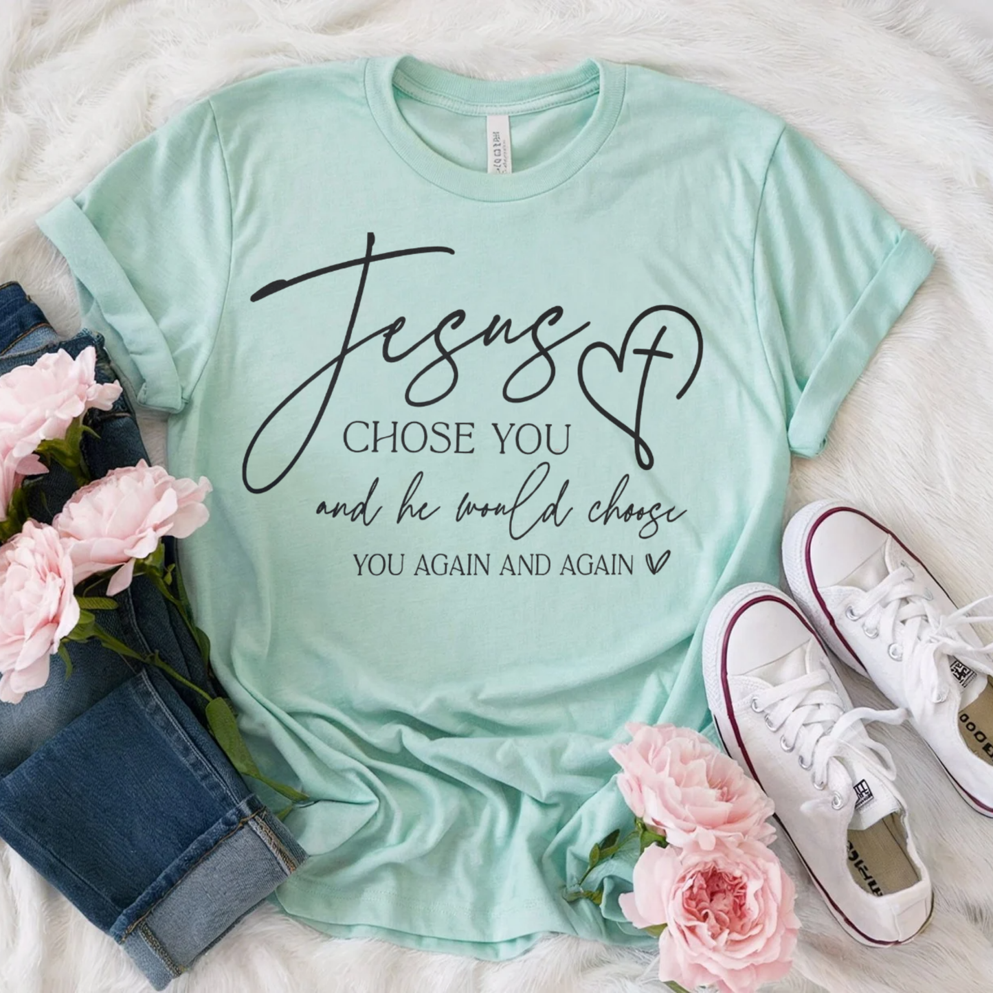Single Color Screen Print - Jesus Chose YOU