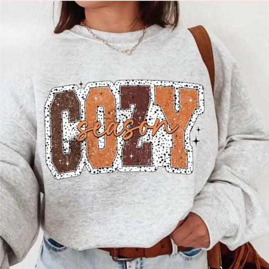 COZY SEASON RTS Glitter Clear Film Screen Print