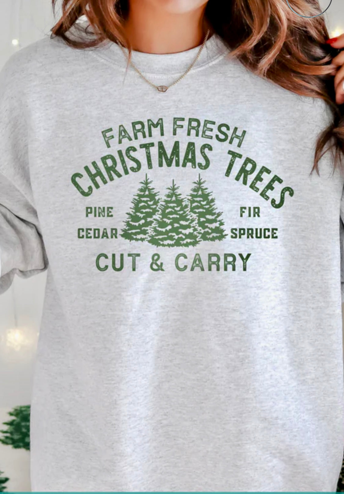 Single Color Screen Print - Farm Fresh Christmas Trees