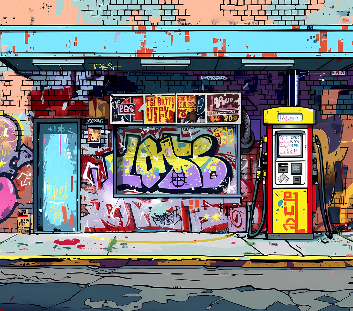 20oz Sublimation Print - Graffiti