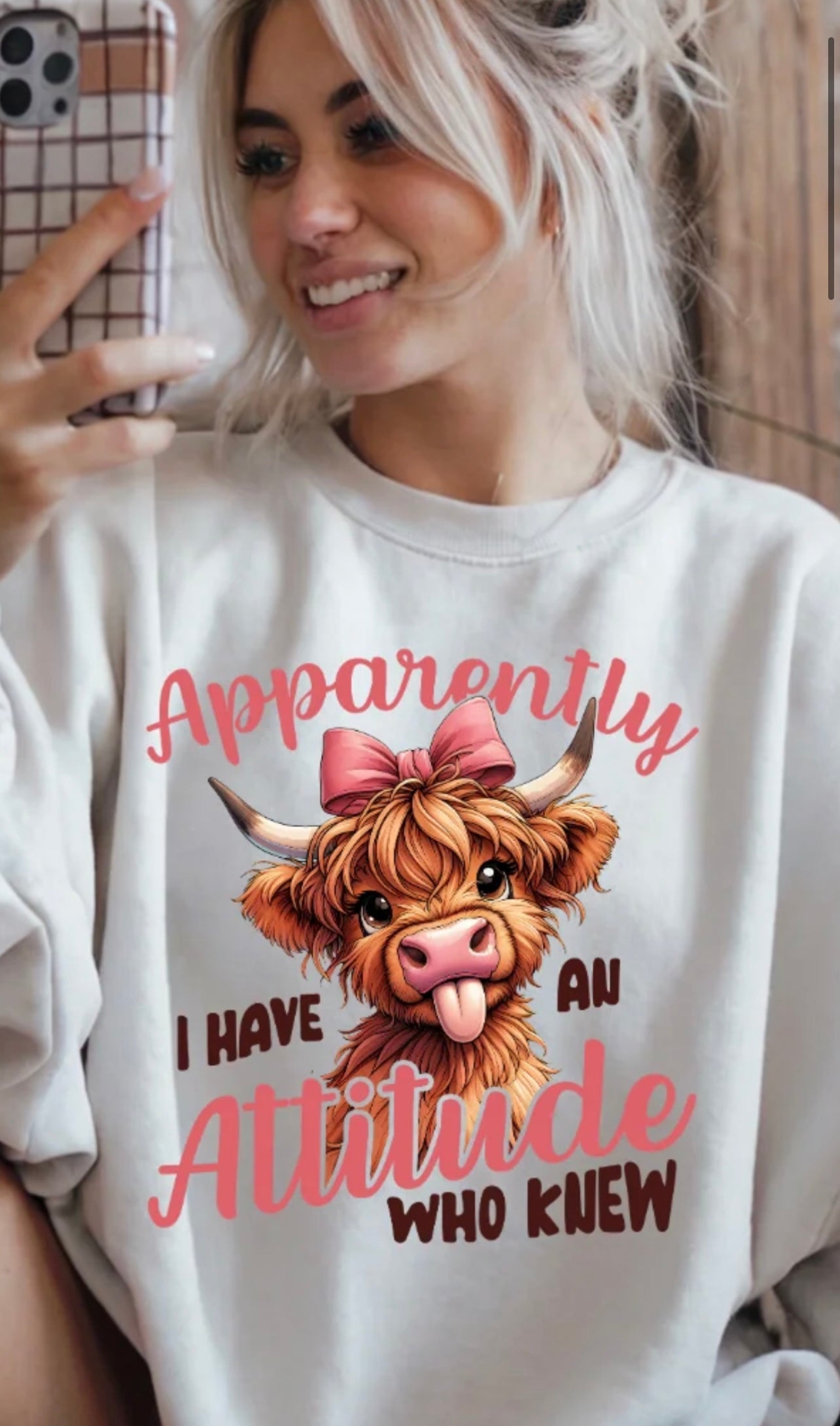 Full Color Screen Print - Apparently I Have an Attitude Who Knew
