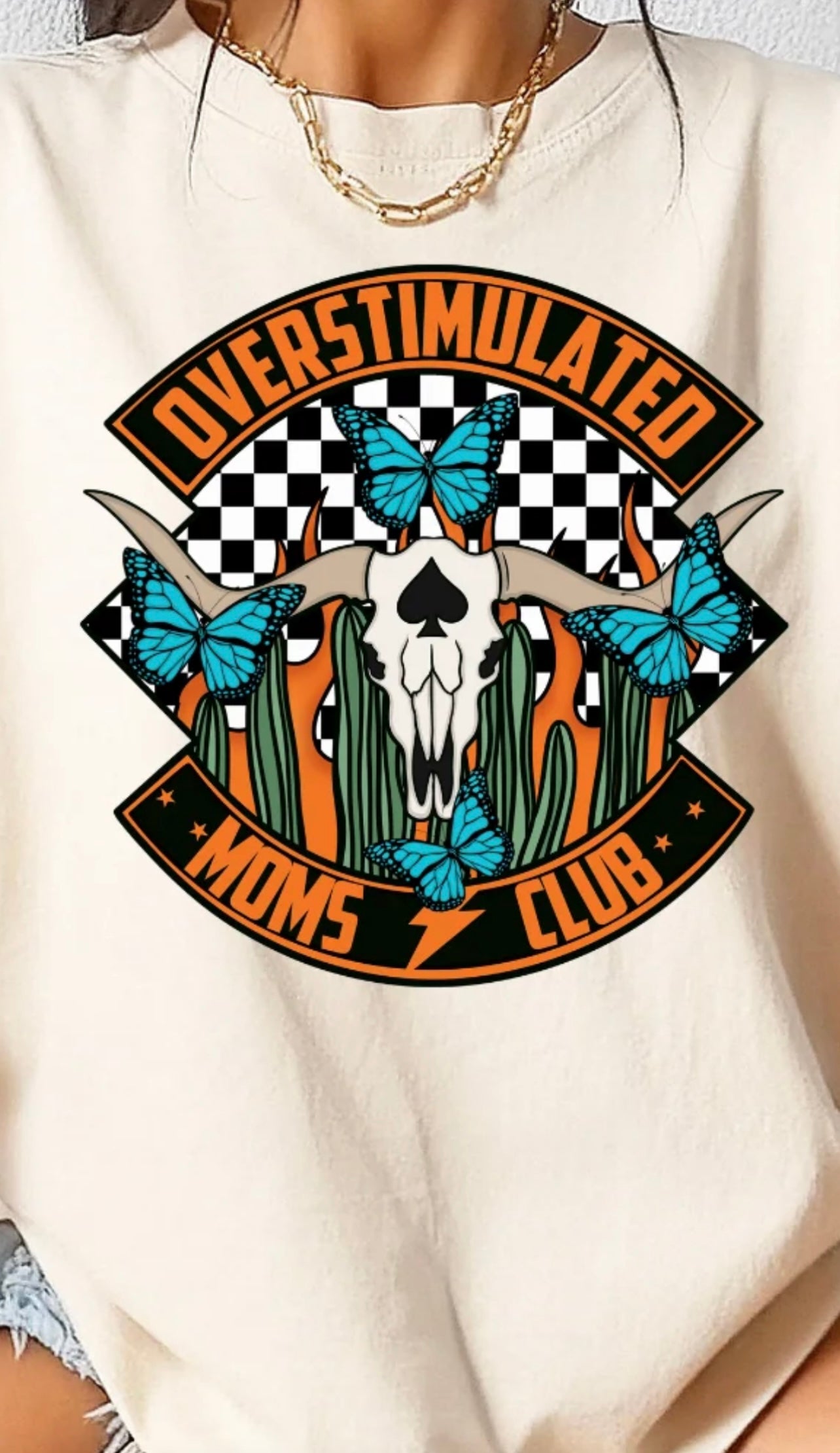 Full Color Screen Print - Overstimulated Moms Club