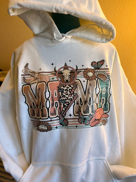 MAMA Western RTS - Size XL Unisex Heavy Blend™ 50/50 Fleece Hoodie