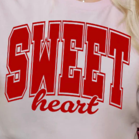 Single Color Screen Print - SWEET heart