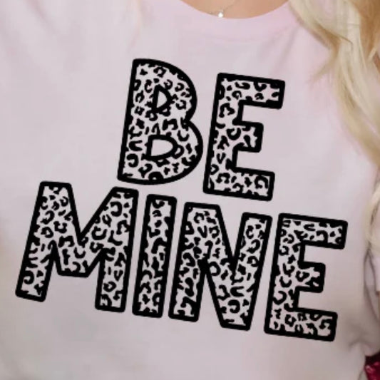 Single Color Screen Print - BE MINE LEOPARD