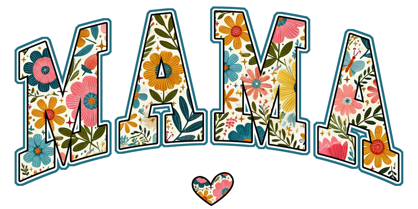 DTF Ready to Press - MAMA Floral