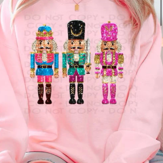 Nutcracker RTS Glitter Clear Film Screen Print