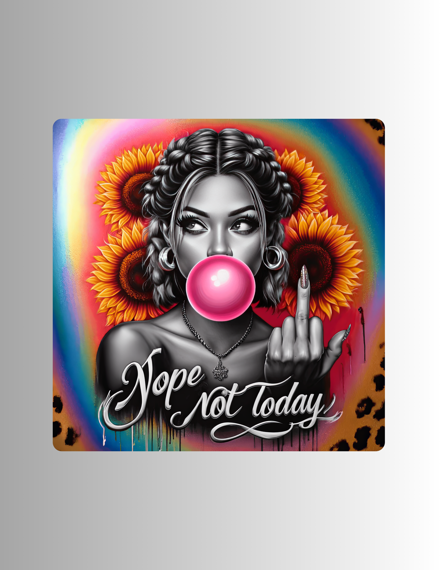 Mouse Pad - Nope Not Today, Sassy Girl