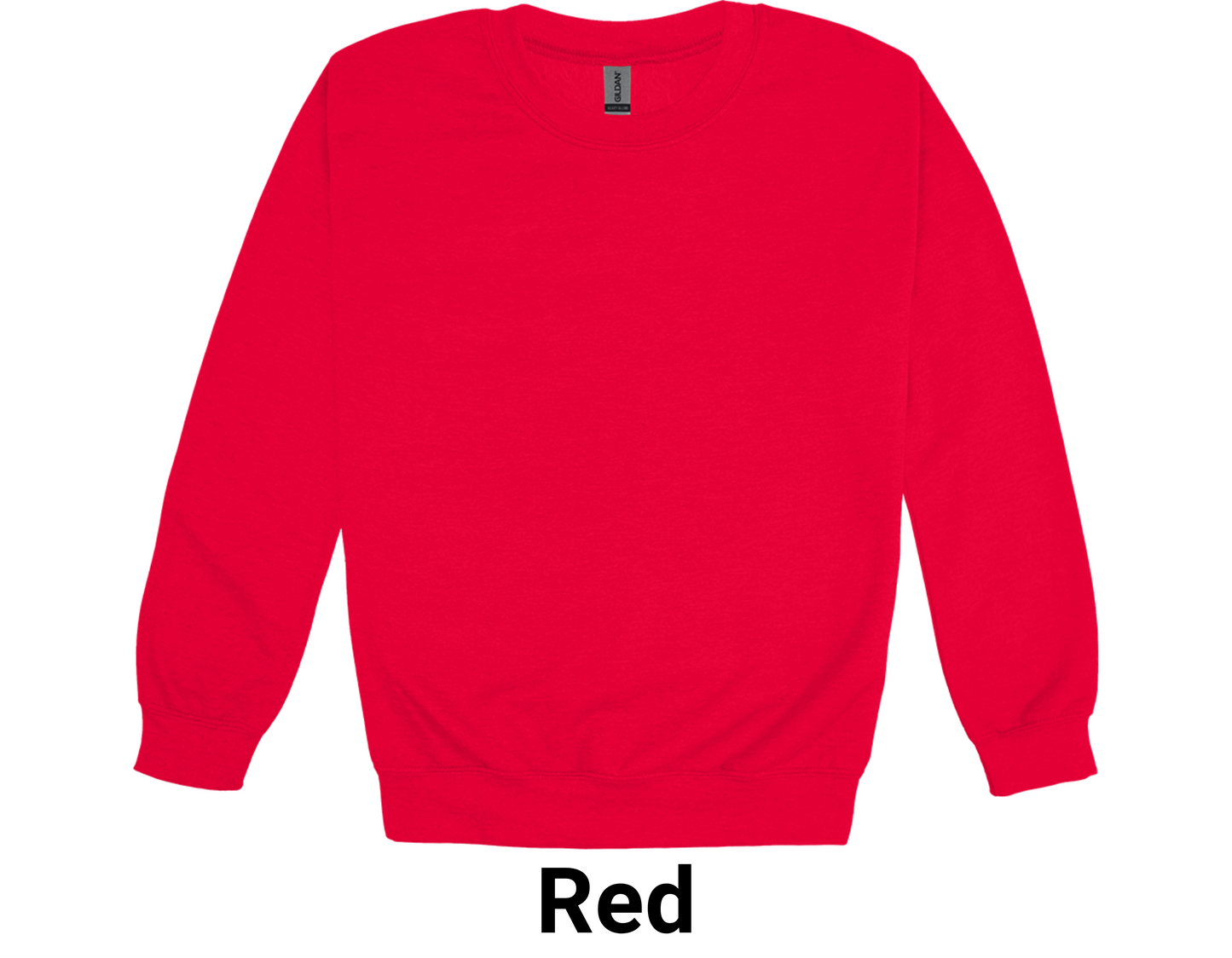 Red Gildan Unisex Heavy Blend™ 50/50 Fleece Crew