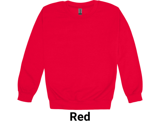 Red Gildan Unisex Heavy Blend™ 50/50 Fleece Crew