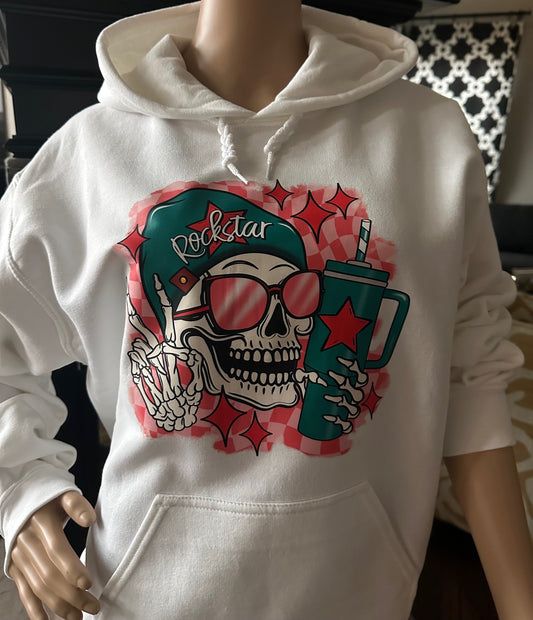 Hoodie - Rockstar (White)