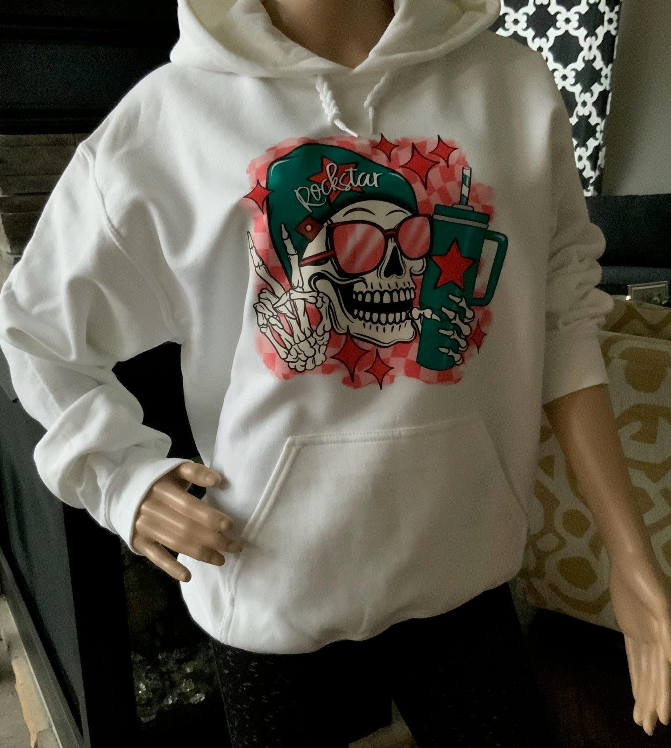 Hoodie - Rockstar (White)