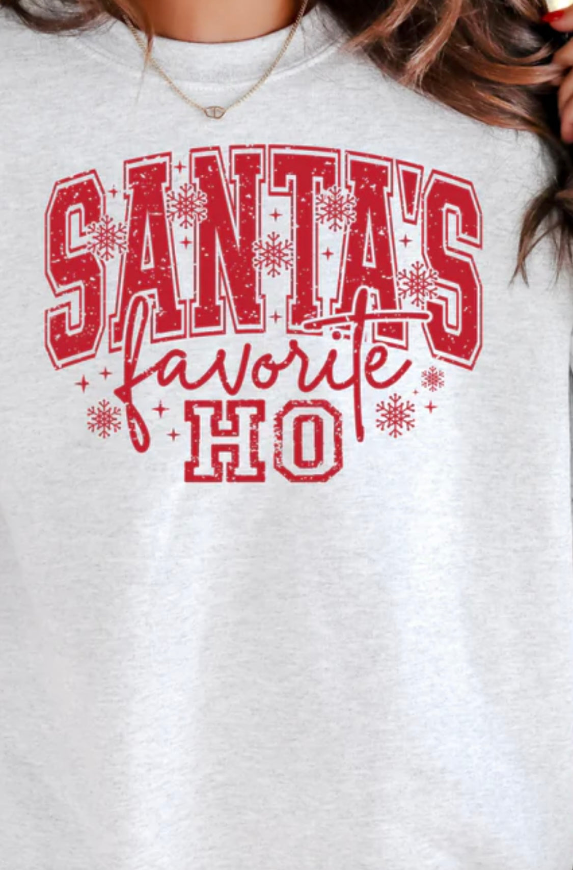 Single Color Screen Print - Santa's Favorite Ho