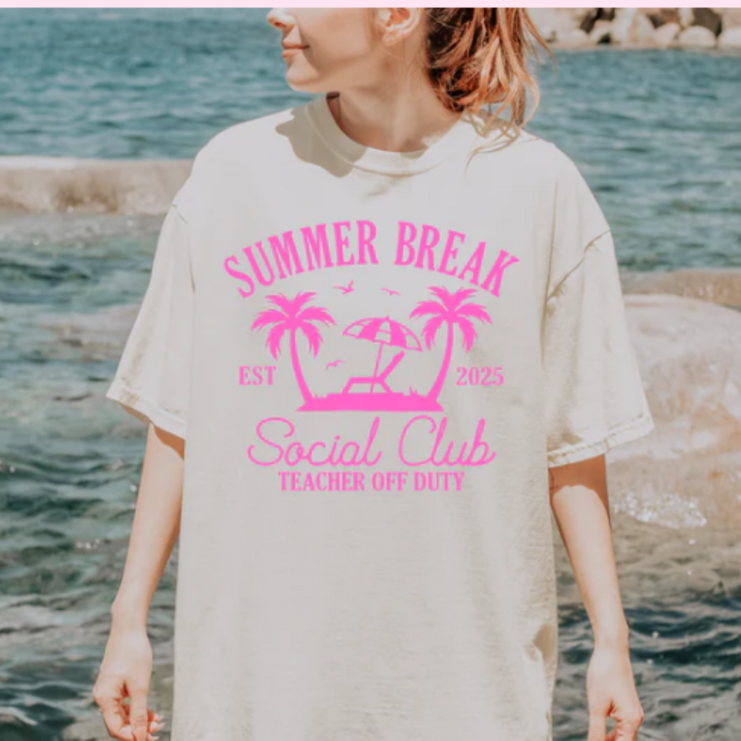 Single Color Screen Print - SUMMER BREAK SOCIAL CLUB