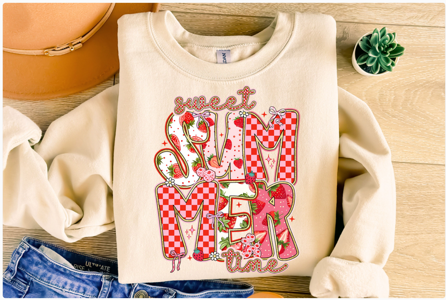 Ready to Press DTF Print - Sweet Summer Time Strawberry