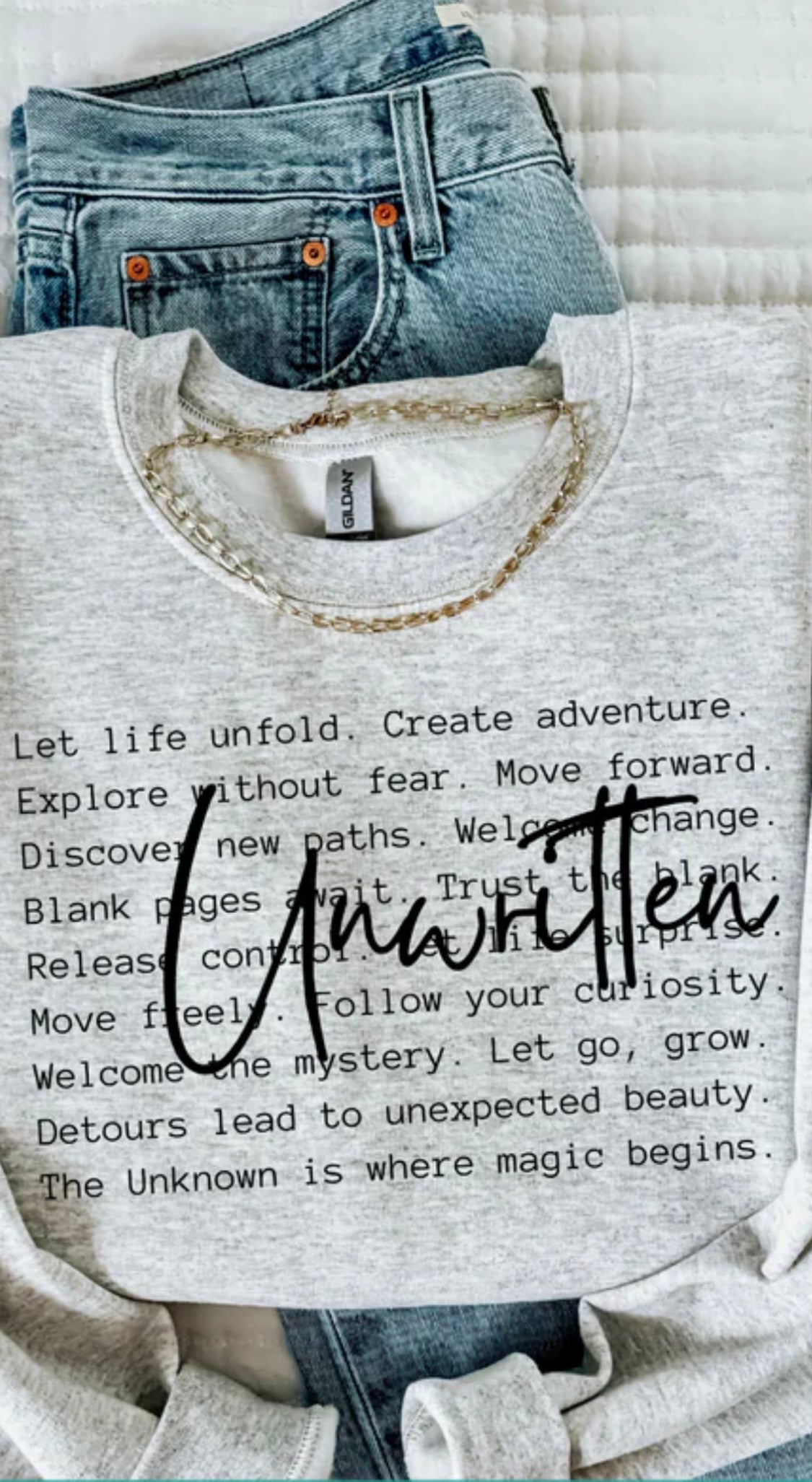 Single Color Screen Print - Unwritten