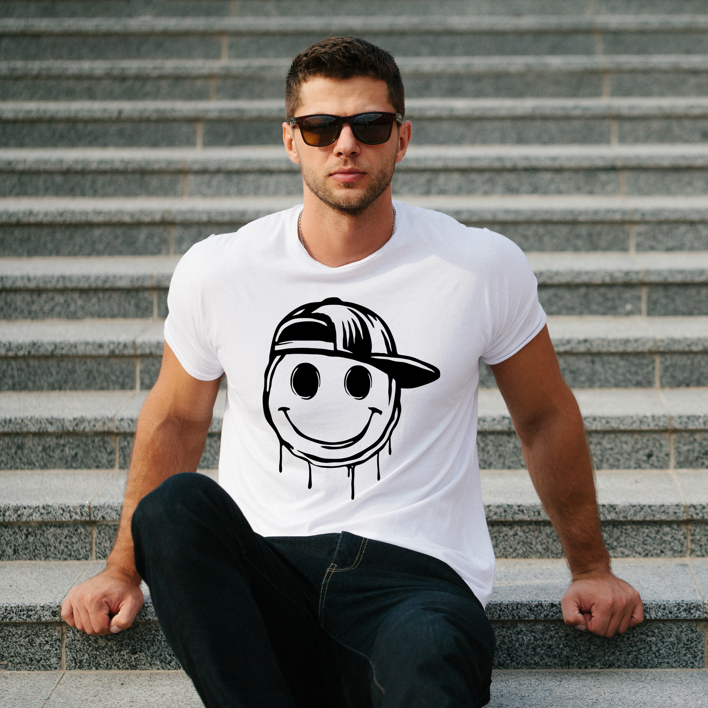 DTF Ready to Press - Smiley Face Boy